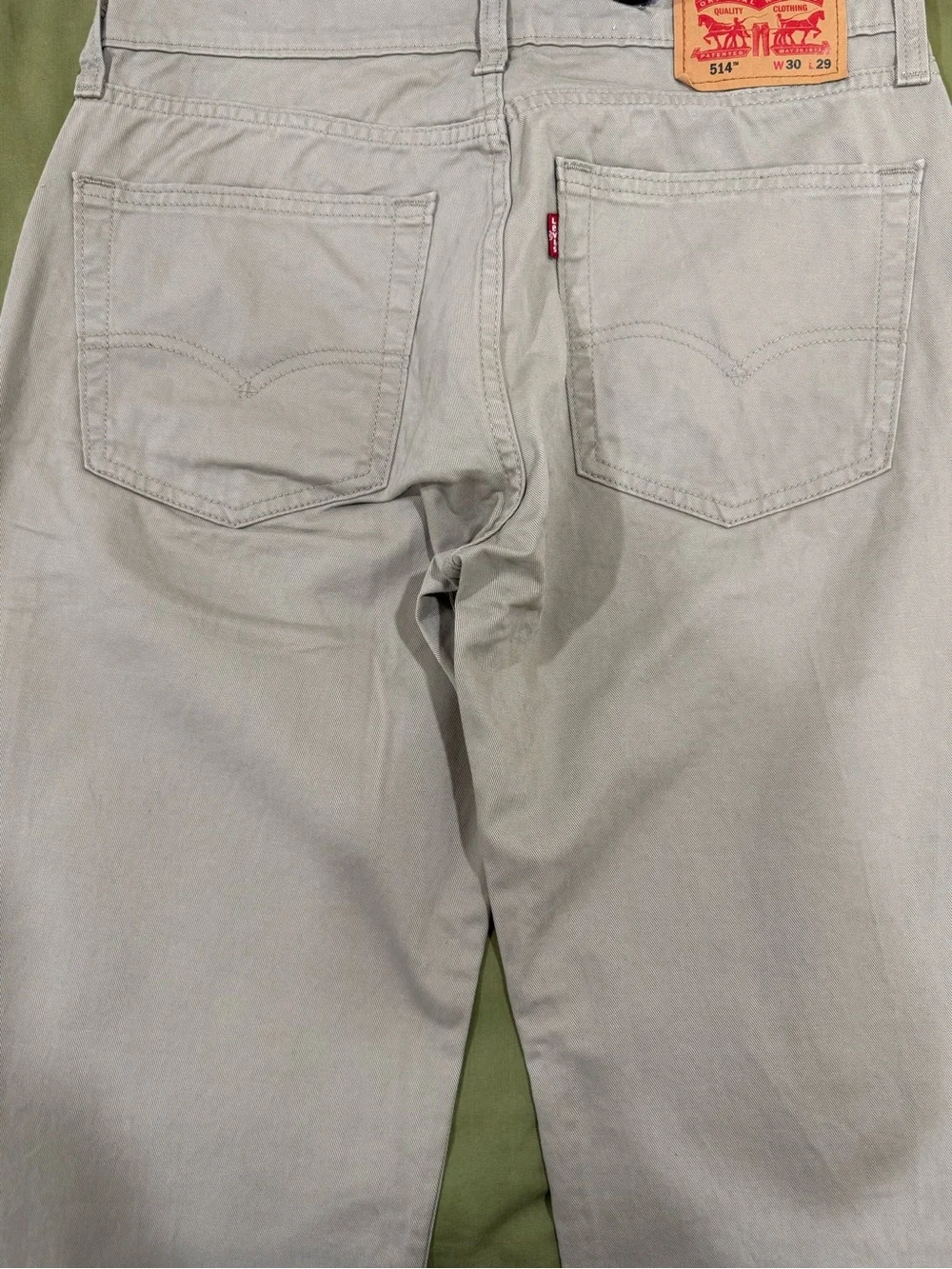 Levi's 514 Men's Straight Fit Jeans in Beige/Tan, Size 30 x 29